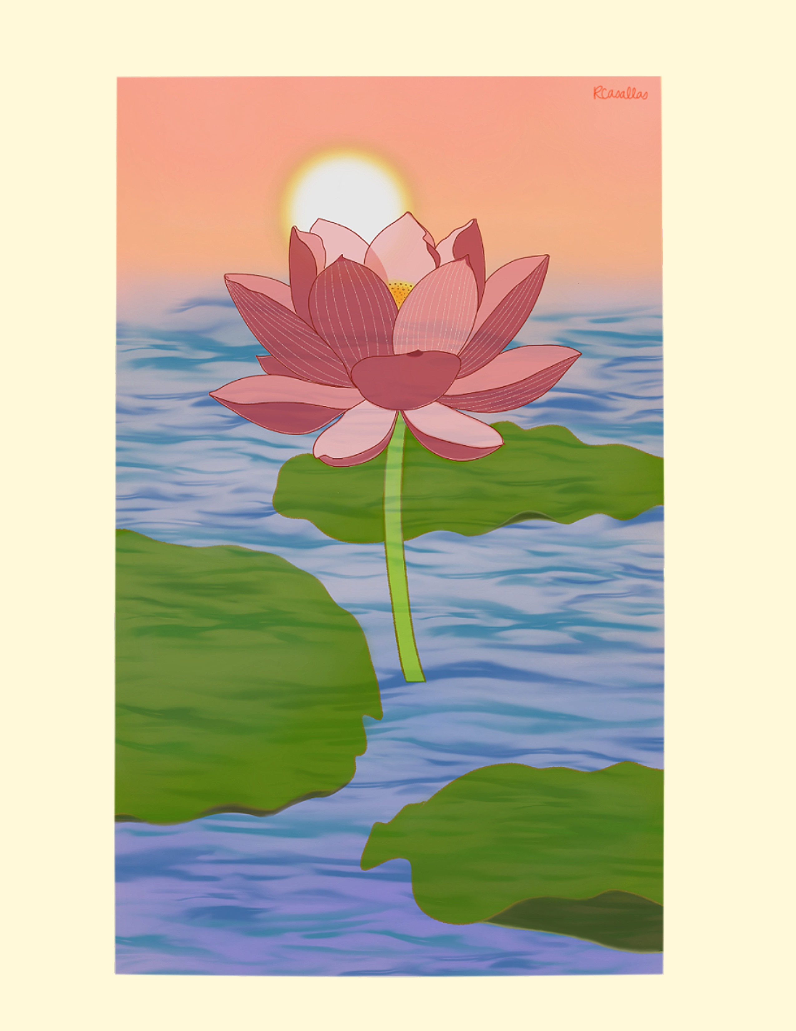 Sunset Lotus